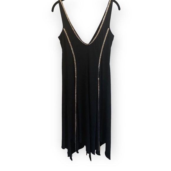 Moda International Black Tank Dress with Sequin Detail Size 12 - Picture 2 of 5